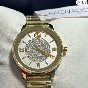 Movado Gold and Silver Watch